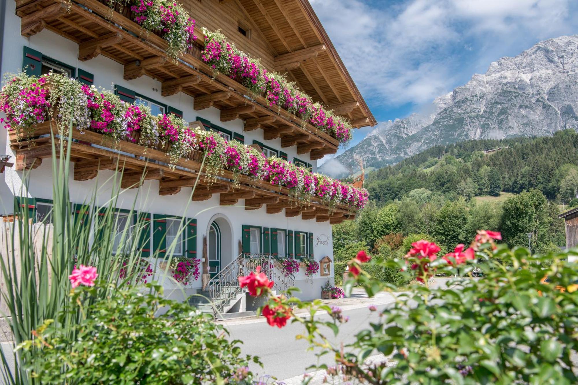 Gourmet-Hotel Gruenwald Leogang Kültér fotó